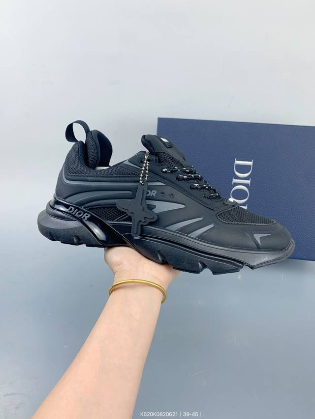 Dior迪奥 Dior And Lewis Hamilton B44 Blade 圆头系带 低帮 生活休闲鞋 Size：如图 编码：K620K0820621