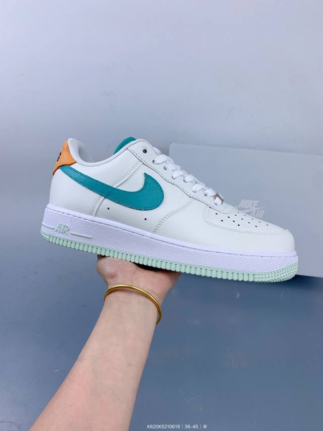 耐克 Nike Air Force 1‘07 Lx原楦头原纸板 打造纯正低帮 空军 版型 专注外贸渠道 全掌内置蜂窝气垫 原盒配件 原厂中底钢印、拉帮完美 Si