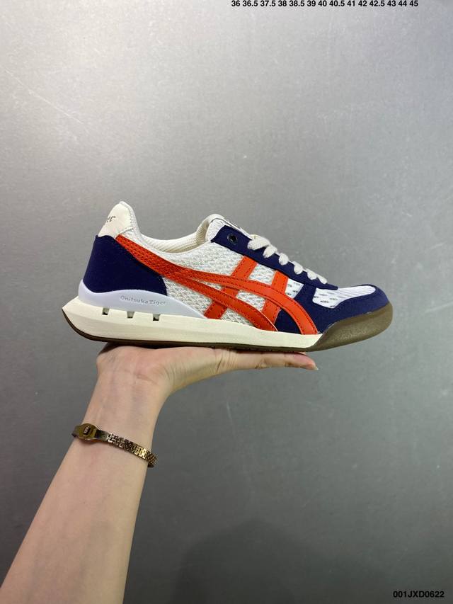 公司级Onitsuka Tiger鬼塚虎 Ultimate 81 Ex 绒面革 防滑耐磨低帮 生活休闲鞋 货号:1183B720- 尺码:36 37 38 39