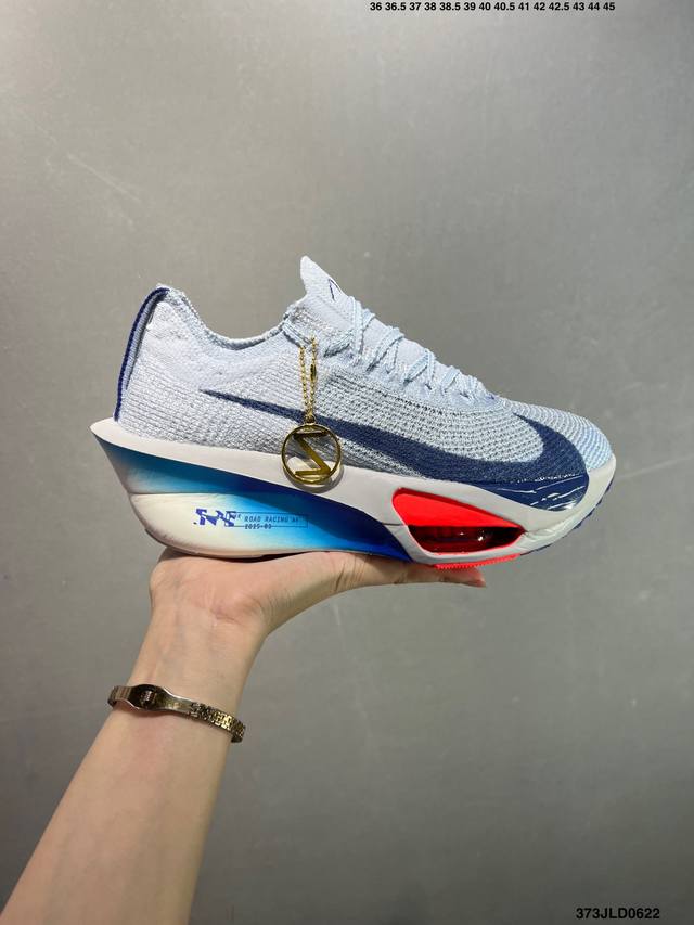 公司级Nk Air Zoom Alphafly 3 阿尔法飞行3代系列马拉松轻量竞速运动跑鞋 #男鞋真标半码制#原楦原纸版数据开发 #采用全新Atomknit