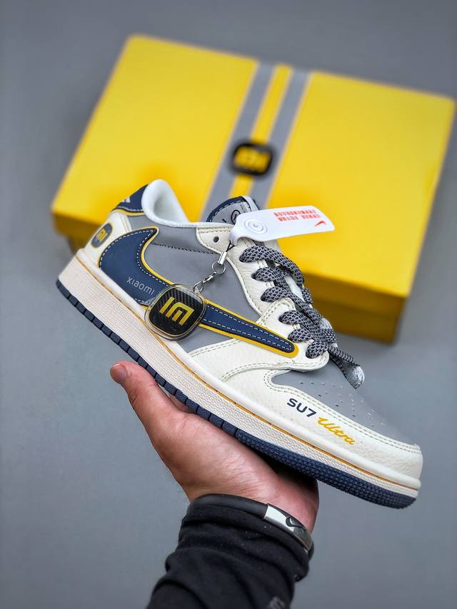Travis Scott X Fragment Design X Air Jordan 1 Low Og Sp Aj1 乔1 小米联名 流星蓝 低帮文化休闲板鞋