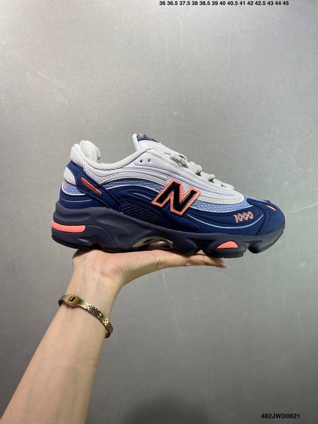 公司级新百伦New Balance 1000 系列低帮复古老爹风休闲运动跑步鞋 New Balance 在不同配色上其鞋面材质呈现不同感觉，无论是运动风抑或是高