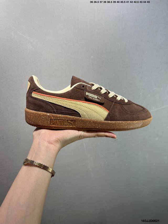 Puma Palermo Special复古单品 彪马 防滑耐磨低帮德训板鞋 货号:398382-02 尺码:36 37 37.5 38 38.5 39 40