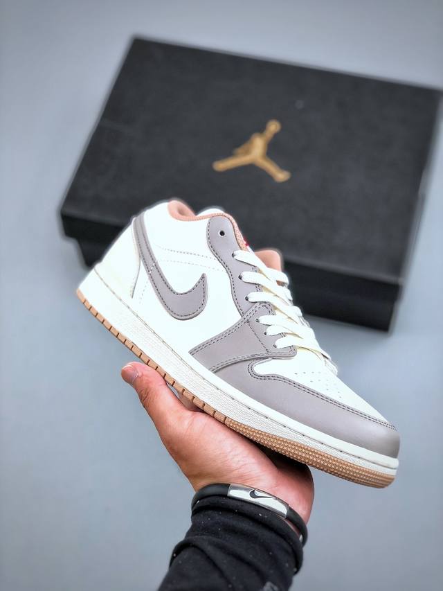 K版] Air Jordan 1 Low Aj1 乔1米灰色 低帮文化休闲板鞋 553558 169 尺码：36 36.5 37.5 38 38.5 39 40