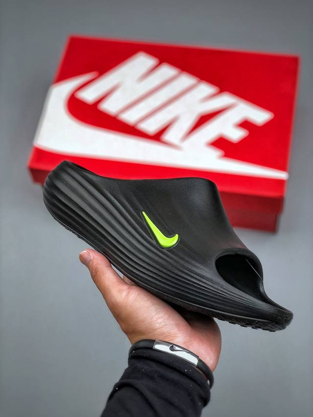 Nike Reactx Rejuven8 Slide 耐克夏日穿搭凉鞋 Hv4479 003 #采用质感柔软且出众回弹的 Reactx泡绵，缔造非凡舒适的日常穿