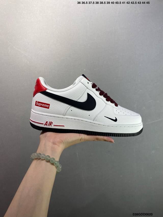 核心私 公司级Nike Air Force 1 ‘07 Low “联名”空军一号 低帮 运动鞋 休闲鞋 折边针车 工艺难度大 原楦头原纸板 原装鞋盒 定制五金配