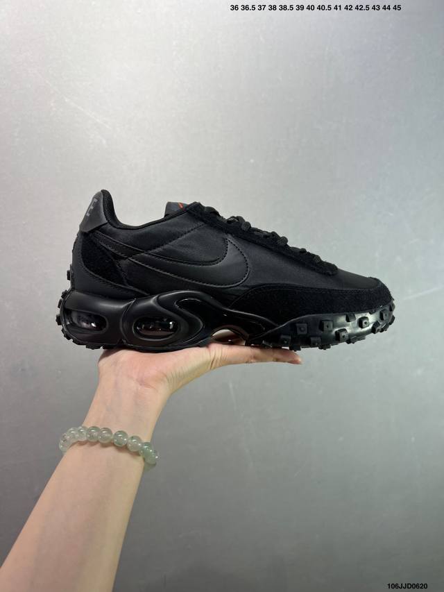 耐克 Nike Air Max Waffle Sp Action Green 休闲跑步鞋 气垫缓震运动鞋华夫饼Sp发售！Fv6946-301这款鞋款融合了Air