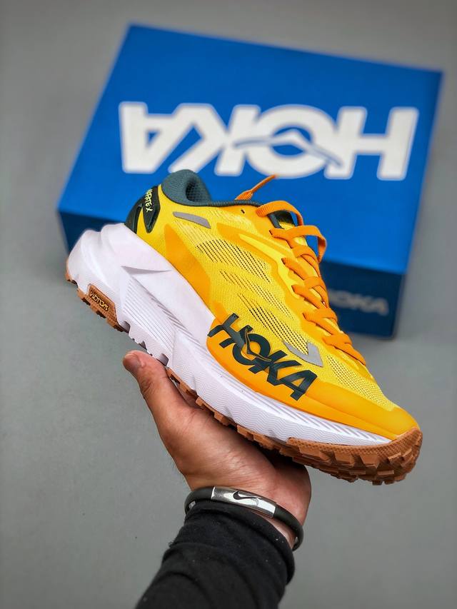 Hoka One One Mafate X 马法特2025夏季网面 透气 户外越野 公路跑鞋 运动鞋 橙色 货号：11611996 Pbssn 尺码：36 36