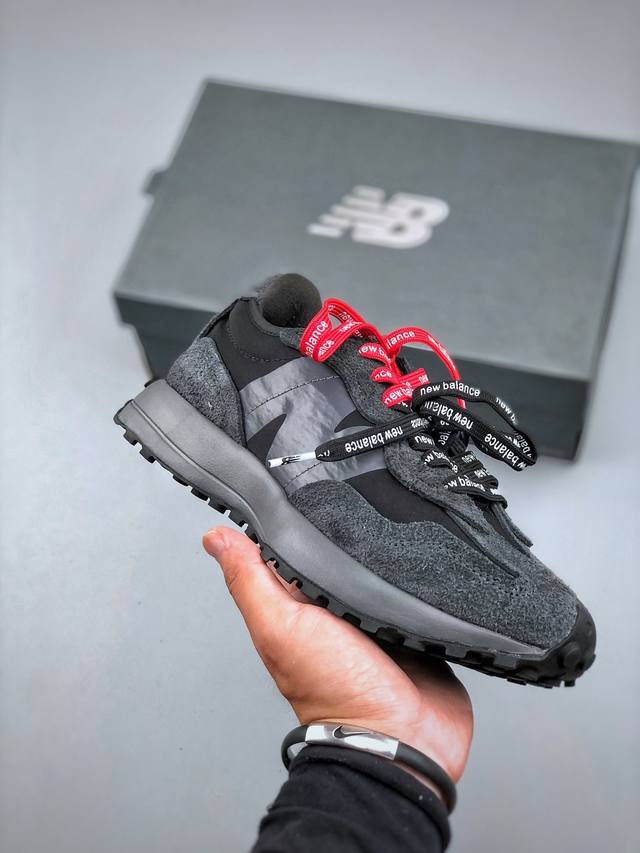 New Balance 327系列 解构绑带 定制款 新百伦 都市慢跑减震 低帮跑步鞋运动兼具匠心 细节彰显品质 衬垫边缘以提供支撑和灵活性 强化鞋头以承受持续