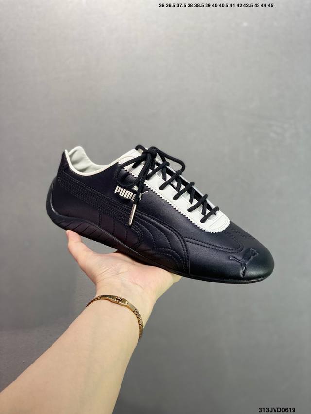 公司级Puma Speedcat Lth 早在1981年，Puma凭借Speedcat将快速发展的一级方程式赛车带到了街头。今天，我们借助Speedcat重新推