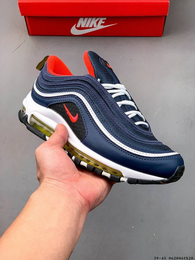耐克Nike Air Max 97 子弹系列全掌气垫经典运动休闲跑步鞋 0620861S20