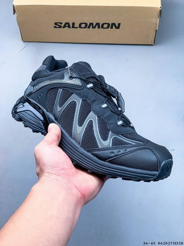 公司级Salomon萨洛蒙 Xt-Whisper 时尚 舒适減震防滑耐磨 低帮跑步鞋 鞋面采用Sensifit贴合技术 全方位贴合包裹脚型 鞋跟部鞋底牵引设计