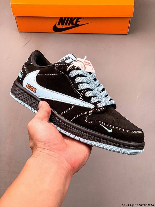 公司级头层！耐克Nike Air Jordan 1 Low Aj1乔1 低帮潮流缓运动休闲板鞋。Aj1 低帮拼接 完美版型真头层牛皮# 内置缓震气垫 原鞋开模