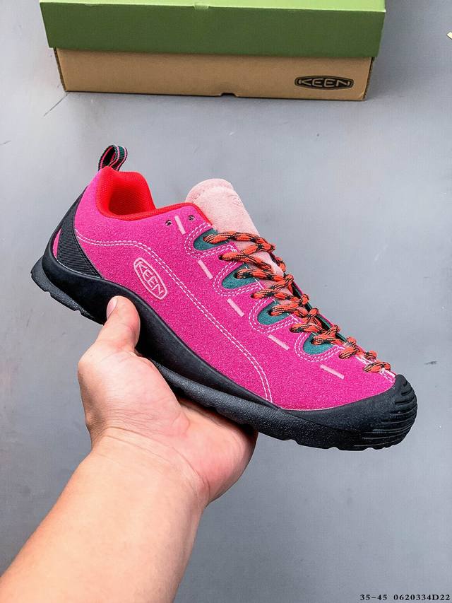 集图 美国人气户外品牌-科恩Keen Jasper Rocks Sp贾斯珀都市系列复古低帮系带户外风露营徒步登山运动训练鞋 原楦型开发纸版#采用固色翻毛皮鞋面材