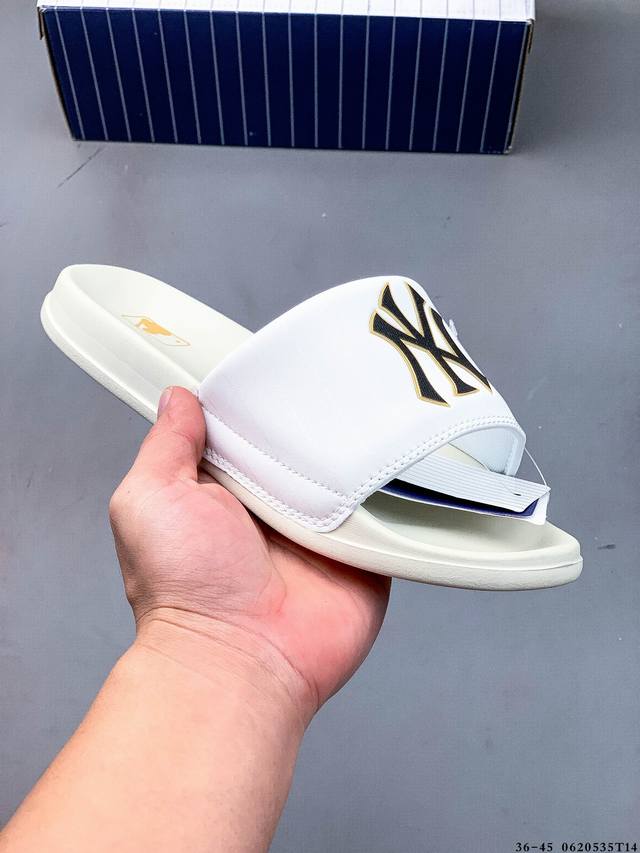 集图 美国榄洋球基队限定 X 韩限国定Mlb Baseball League Slippers 百搭潮流休闲运动拖鞋 0620535T14
