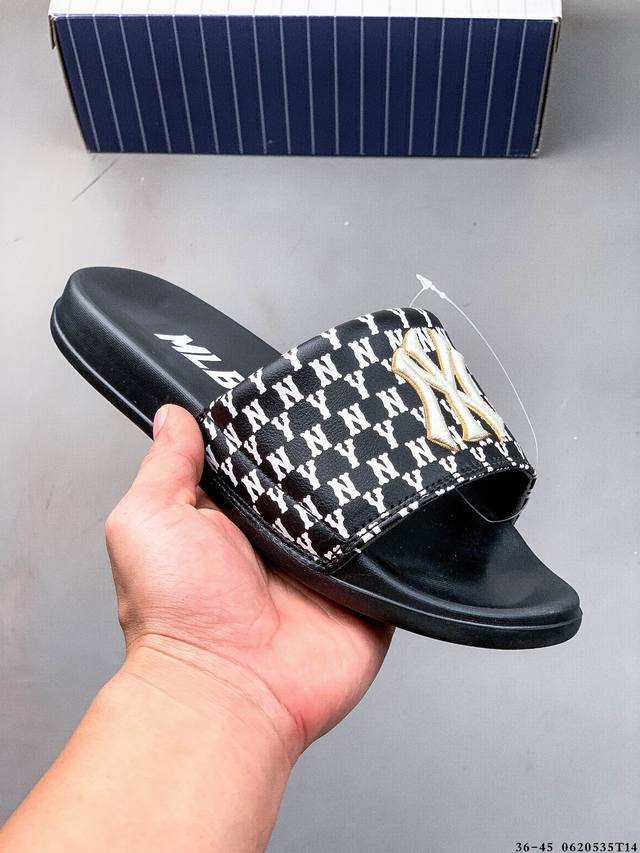 美国榄洋球基队限定 X 韩限国定Mlb Baseball League Slippers 百搭潮流休闲运动拖鞋 0620535T14