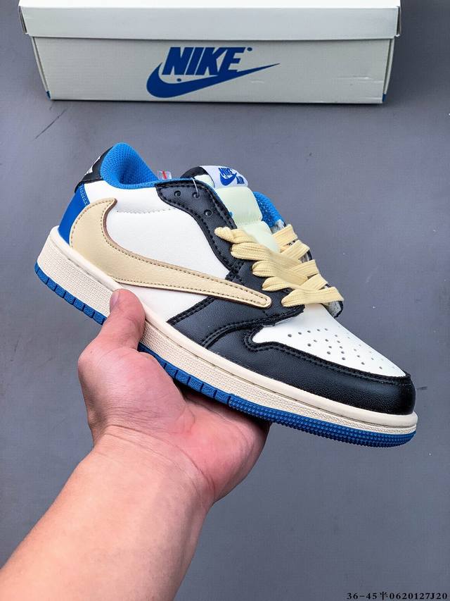 二层真标！耐克Nike Air Jordan Low 1 乔1低帮倒勾经典休闲鞋 0620127J20