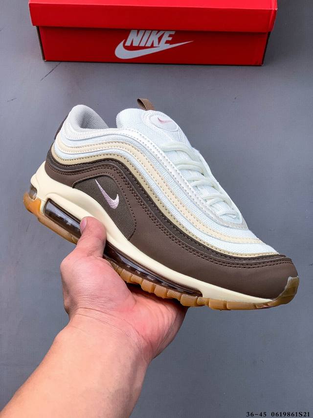 耐克Nike Air Max 97 子弹系列全掌气垫经典运动休闲跑步鞋 0619861S21