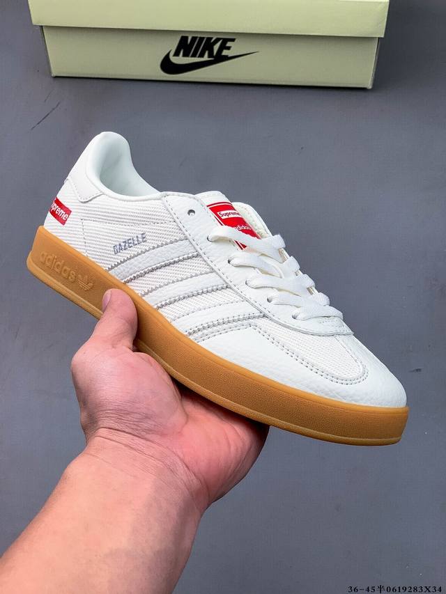 阿迪达斯Adidas Originals Gazelle德训鞋 防滑耐磨 低帮板鞋 男女同款 #独家原版原盒 原底原料 开模打造 #原厂织唛鞋标 高精密准度 #
