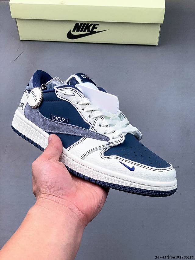 公司级头层！耐克Nike Air Jordan 1 Low Aj1乔1 低帮潮流缓运动休闲板鞋。Aj1 低帮拼接 完美版型真头层牛皮# 内置缓震气垫 原鞋开模
