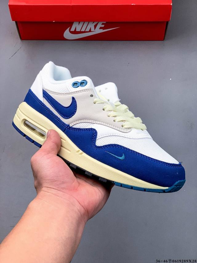 公司级！耐克 Nike Nike Air Max 1 87 限定配色 气垫缓震跑步鞋 0619289X28