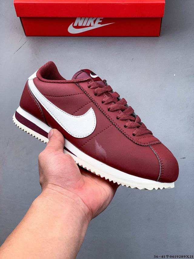 公司级！耐克Nike Classic Cortez Nylon 阿甘经典休闲运动鞋 0619289X21