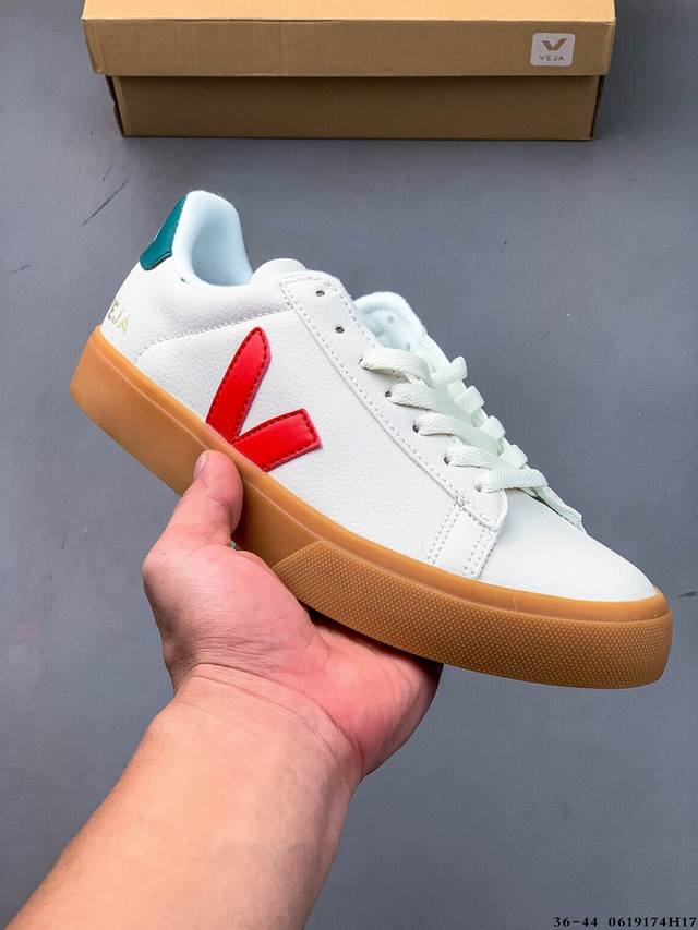 街拍频繁上镜 Veja Leather Extra Sneakers 二层皮 法国国民V字经典小白板鞋 春季入夏简约百搭款 全头层进口牛皮 舒适面革内里 广东厂
