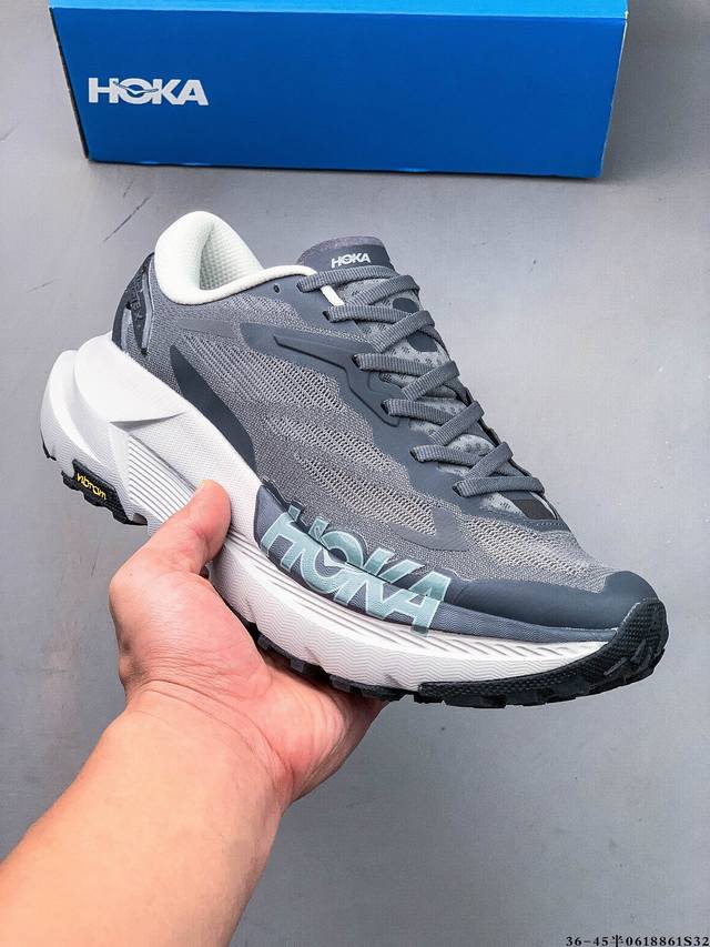 公司级！Hoka One One Mafate X 舒适百搭防滑耐磨 低帮跑步鞋 这款鞋在延续 Mafate 系列舒适性和缓震性能的基础上，进一步提升了缓震表现