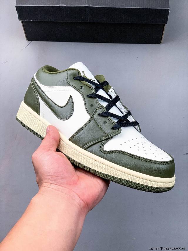 集图 二层真标！耐克Nike Air Jordan Low 1 乔1低帮经典休闲鞋 0618289X20