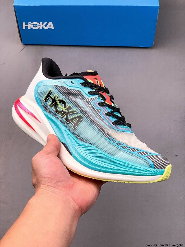 集图 Hoka One One Cielo X1 舒适耐用 织物 低帮跑步鞋 男女同款 0618336Q30
