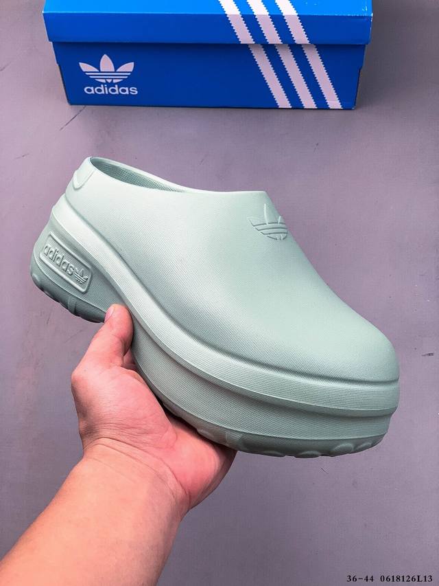 公司级！Adidas阿迪达斯三叶草Adifom Stan Mule厚底凉鞋厨师鞋穆勒鞋 0618126L13