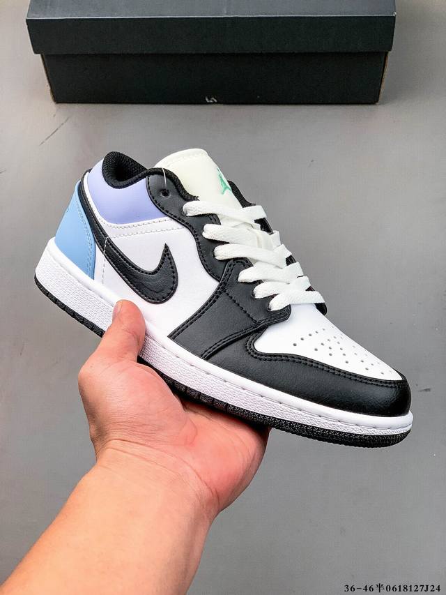 头层真标！耐克Nike Air Jordan Low 1 乔1低帮经典休闲鞋 0618127J24