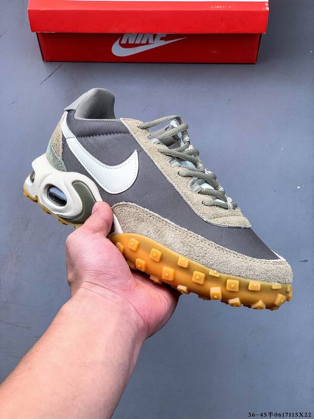 公司级！耐克Nike Air Max Waffle Sp轻量透气运动休闲鞋 近日， Nike 的 Air Max Waffle 带来了新的变化，这款鞋融合了 A