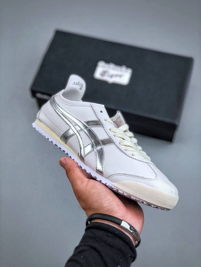 亚瑟士Onitsuka Tiger Mexico 66鬼塚虎经典复古经典皮革慢跑鞋 货号：1183A499-100 尺码36-45 半