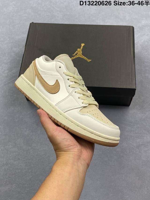 Air Jordan 1 Low Dong Dan 低帮 下站东单 Aj1 乔丹1代 Aj1 乔1 低邦 米白棕 乔丹篮球鞋系列 此番Jordan Brand再