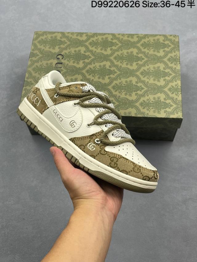 公司级Nike Dunk Sb Low 定制配色 定制Dunk Sb顾名思义，具有经典的Dunk血缘，又注入了更多的时尚元素。相较于普通的Dunk滑板鞋，改良版