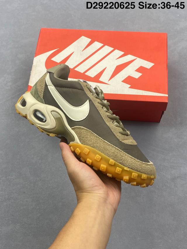 耐克Nike Air Max Waffle Sp”Black And Anthracite“气垫华夫混合系列低帮气垫复古百搭休闲运动慢跑鞋 此款 Air Max