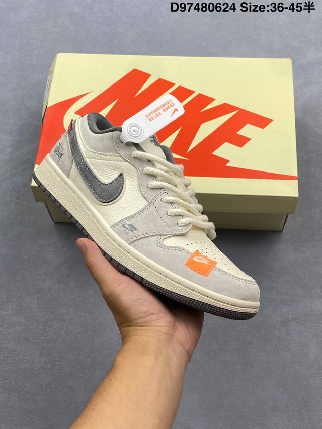 公司级Nike Air Jordan 1 Low Aj1乔1低帮休闲板鞋 同步官方配色 市场唯一独家头层皮打造 原鞋原档案开发 原厂皮料 原档冲孔鞋头 正确满胶