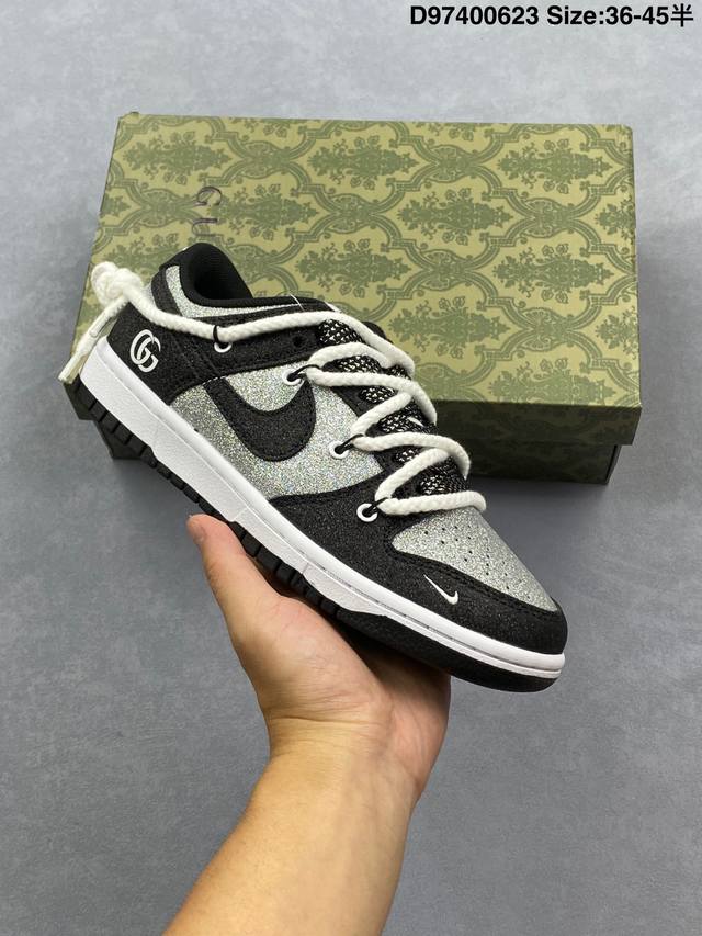 Nike Sb Dunk Low X 纯原大厂出品 极力推荐原装头层材料 独家版型蒸餾加工帶來的是更好的视觉和脚感体验大厂纯原品质出货 清洁度 电绣工艺 皮料切