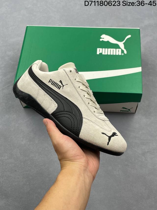Puma Speedcat The Open Yy彪马防滑耐磨 运动鞋 支持侧踏时的踏步工作 即使在健身房等使用环境中也能确保透气性 官方货号:40 3 01