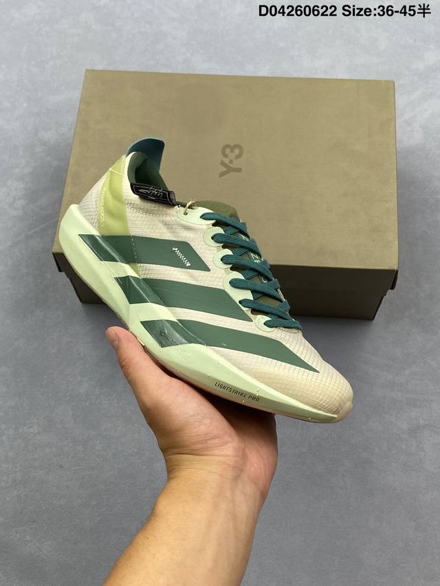 新品 阿迪达斯 Adidas Adidas Adizero Adios 9 舒适百搭防滑耐磨 低帮跑步鞋 男女同款 超轻稳定透气缓震 男女子马拉松运动跑步鞋 I