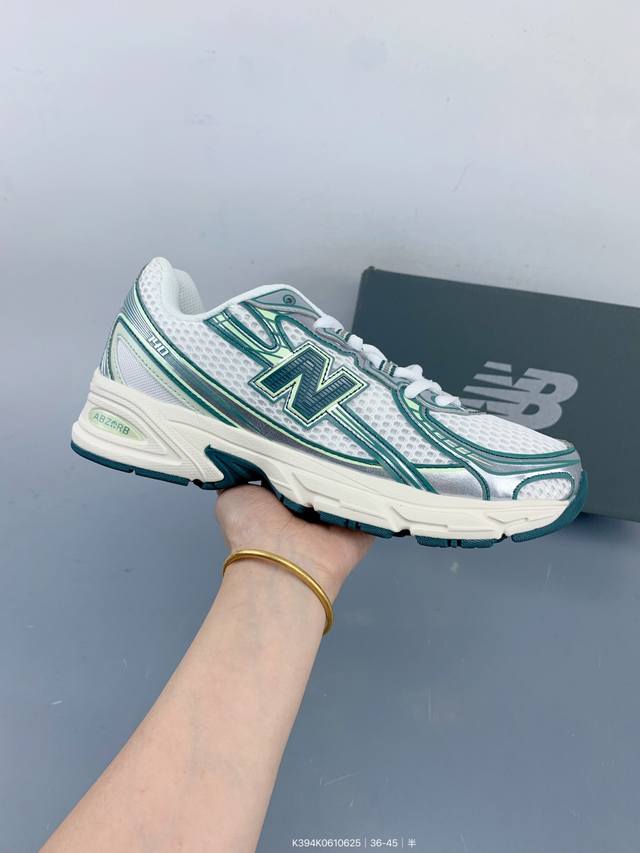 New Balance Nb 740 柔软舒适防滑耐磨 低帮 休闲跑步鞋 Size：如图 编码：K394K0610625