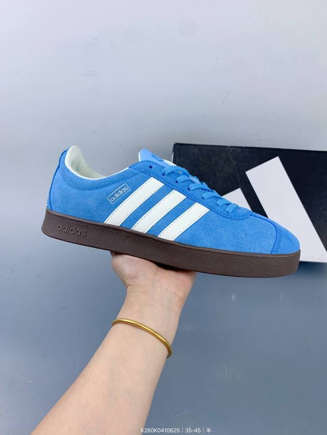 阿迪达斯三叶草Adidas Originals Samba Vegan Og桑巴舞系列绅士德训足球风百搭低帮休闲运动板鞋 Size：如图 编码：K260K041