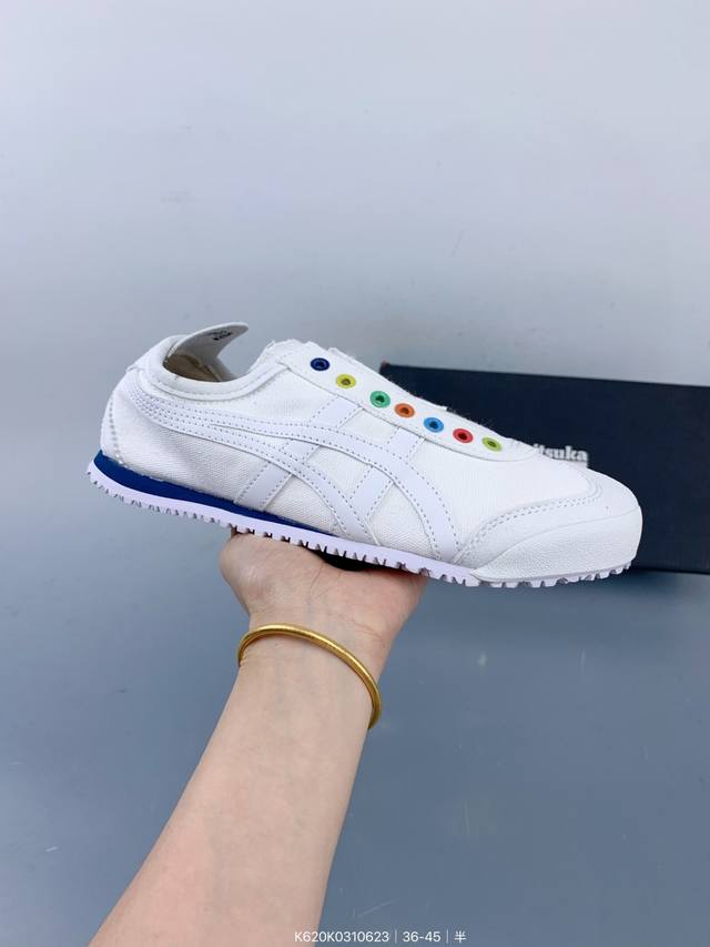 Onitsuka Tiger Mexico 66 鬼冢虎帆布 墨西哥升级版系列低帮复古经典虎爪百搭休闲皮革慢跑鞋 Size：如图 编码：K620K0310623