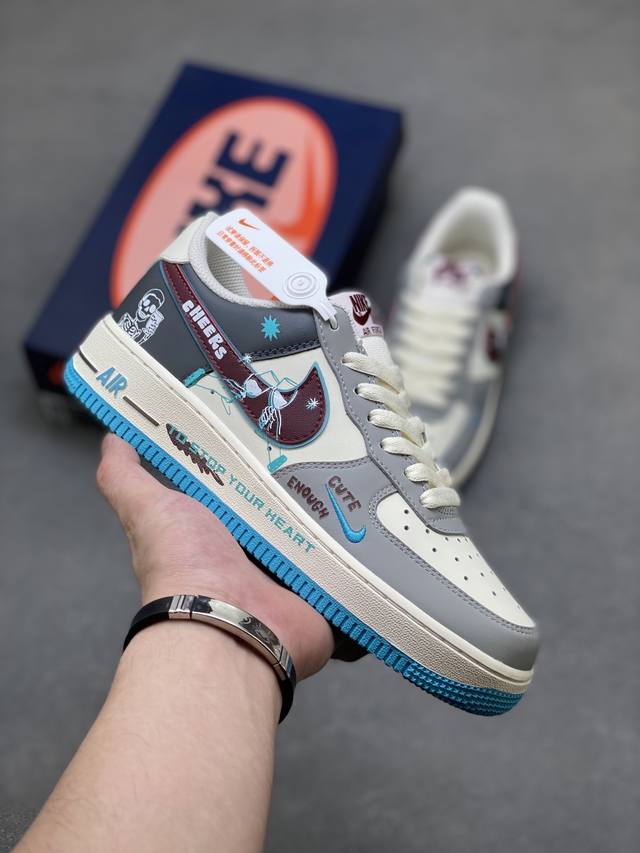 海外限量发售！公司级Nike Air Force 1 '07 Low 空军一号低帮 运动鞋 休闲鞋 折边针车 工艺难度大 原楦头原纸板 原装鞋盒 定制五金配件