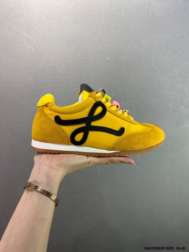 公司级罗意威Loewe Ballet Runner Sneakers 芭蕾舞 系列阿甘复古风德训薄底百搭休闲运动鞋 市面最高性价比 实体平台跑量 主打推荐好货