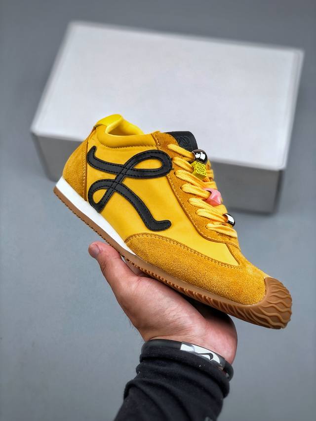 配件丢失扣10 罗意威Loewe Ballet Runner Sneakers 芭蕾舞 系列阿甘复古风德训薄底百搭休闲运动鞋 Max推荐版本 市面最高性价比 实