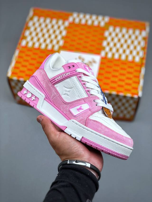 福利特价 原本地750版本 路易威登Louis Vuitton Trainer 2.0 Sneaker Low 运动系列低帮复古百搭休闲运动文化篮球板鞋“ Vi