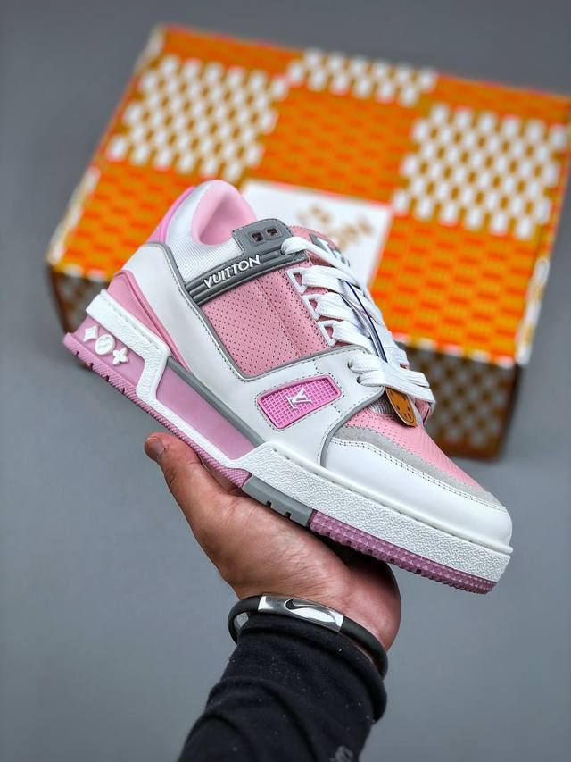 福利特价 原本地750版本 路易威登Louis Vuitton Trainer 2.0 Sneaker Low 运动系列低帮复古百搭休闲运动文化篮球板鞋“ Vi