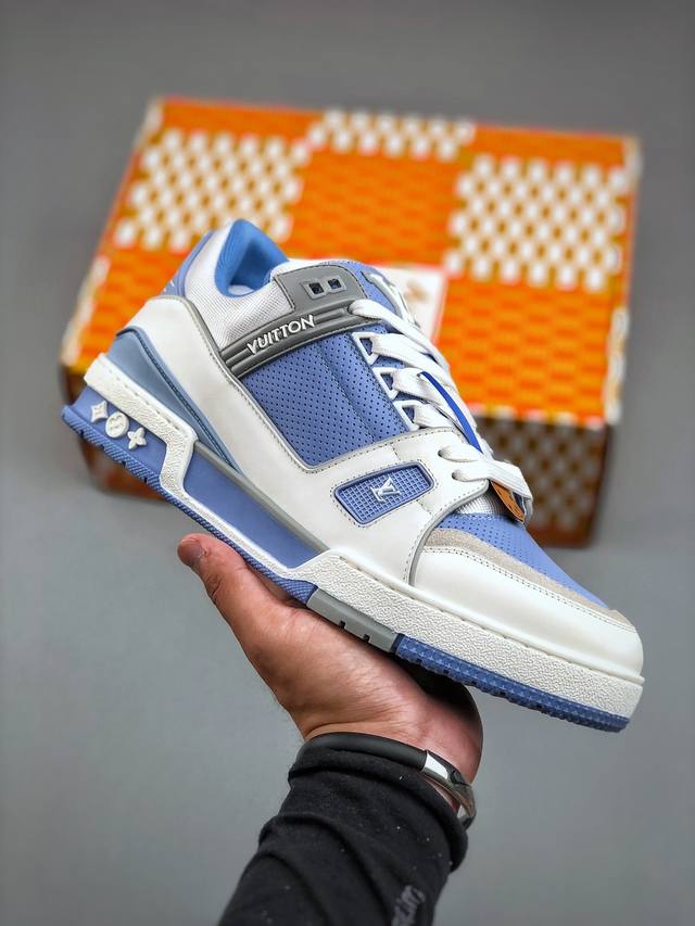 福利特价 原本地750版本 路易威登Louis Vuitton Trainer 2.0 Sneaker Low 运动系列低帮复古百搭休闲运动文化篮球板鞋“ Vi
